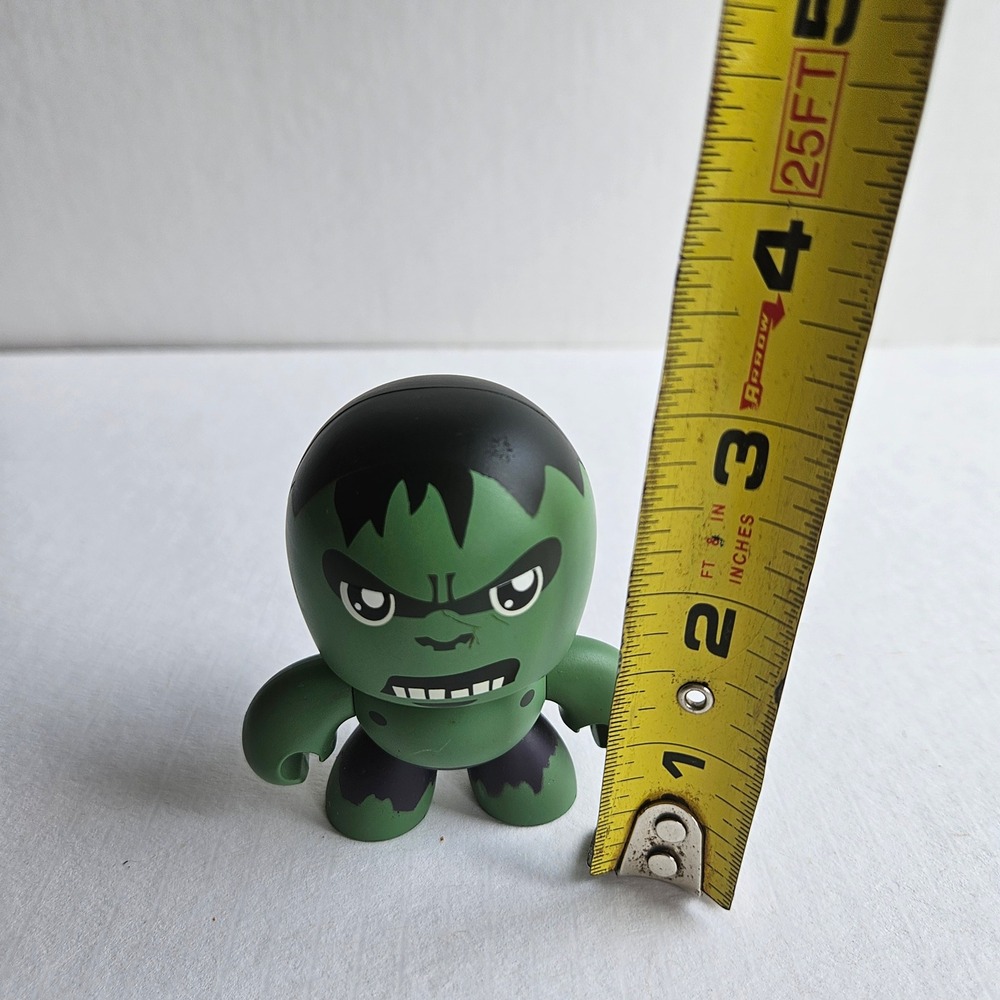 Marvel Mighty Muggs Hulk Vinyl Figure 2011 Hasbro Mini Collectible Toy 3.5 Inch - Picture 6 of 6